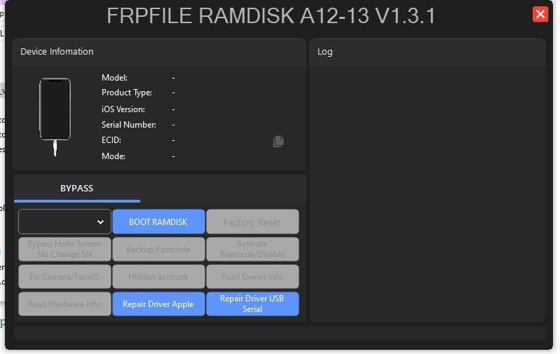 FRPFILE Ramdisk For A12-A13 Bypass Hello No Signal / Passcode With Signal (iPhone XR,XS,XS Max,11,11 Pro,11 Pro Max,SE2 & iPad Mini 5th Gen,Air 3rd Gen,8th Gen,9th Gen)
