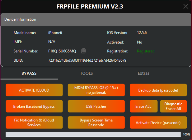 FRPFILE Ramdisk - [Hello] - [IOS-15/18.x] NO SIGNAL